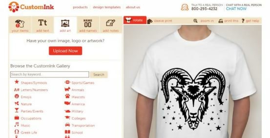 Custom Ink T-Shirt Template Generator