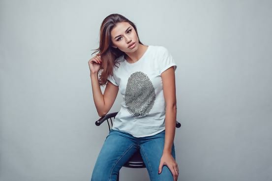 White T-Shirt Template For Women Vol.22