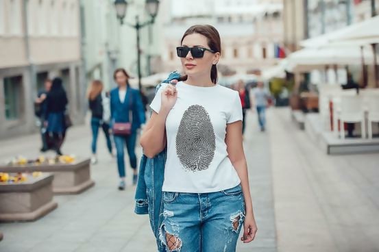 White T-Shirt Template For Women Vol.8