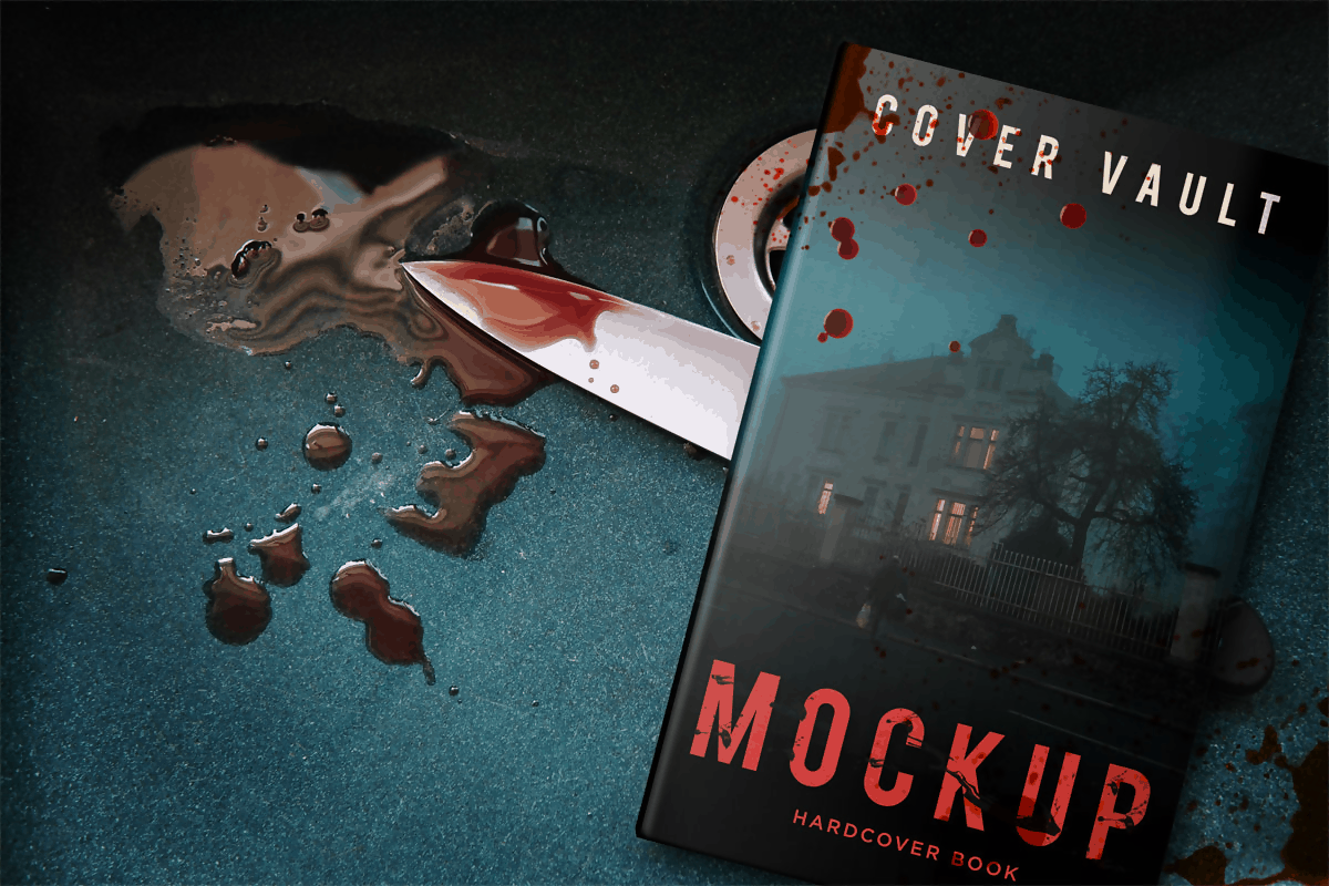 Horror Murder Book Mockup