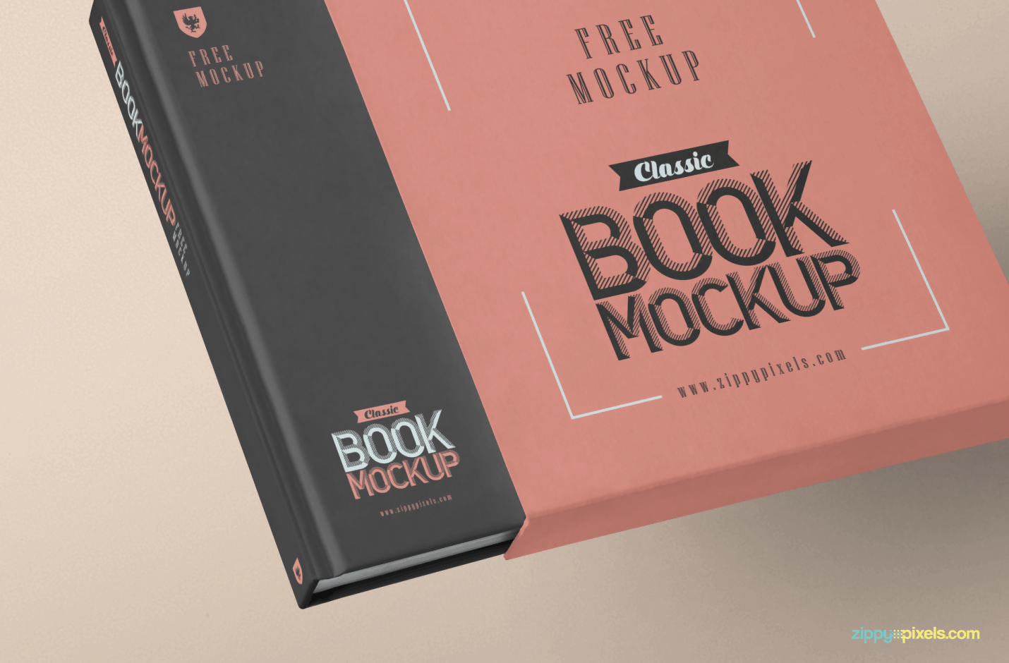 Free Beautiful Bookcase Mockup