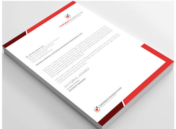 Free PSD Letterhead Template for Corporates