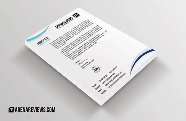 Free Classic Letterhead Template PSD