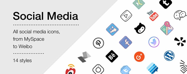 Social Media Icons from Icons8