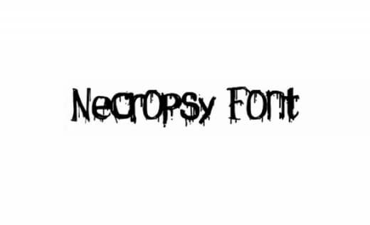 Necropsy Font