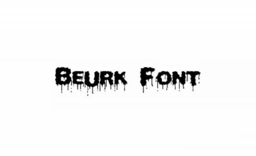 Beurk Zombie Font