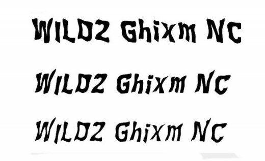 WILD Ghixm NC Font 2