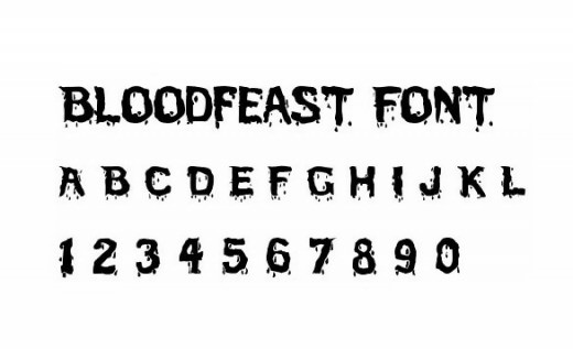 Bloodfeast Zombie Font
