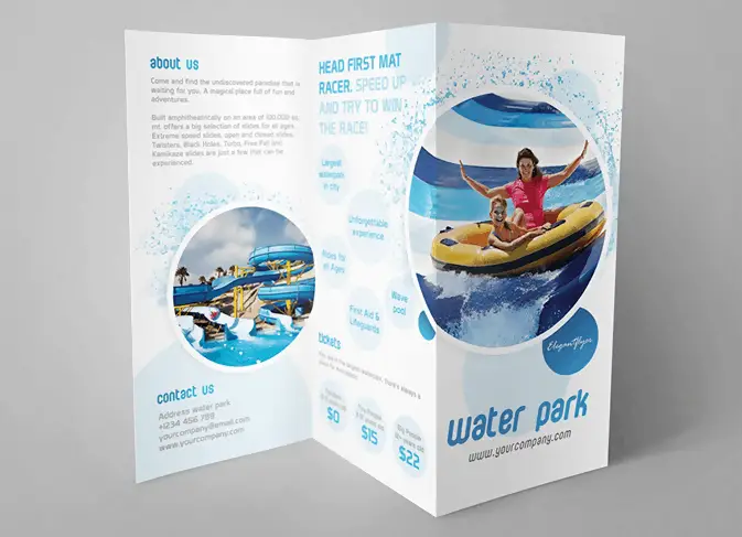 5 Free Tri-fold Brochure PSD Template Download