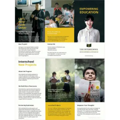 Education Tri fold Brochure Template
