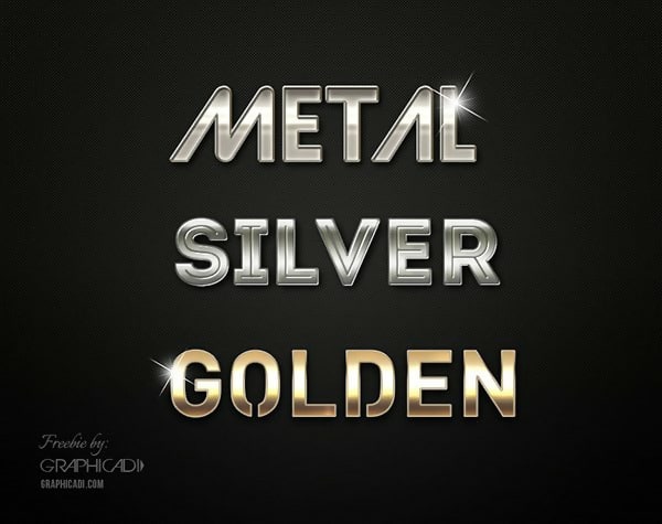 Metallic Photoshop Layer Styles