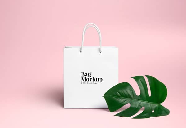Free PSD Mockup of Shopping Bag Number 2