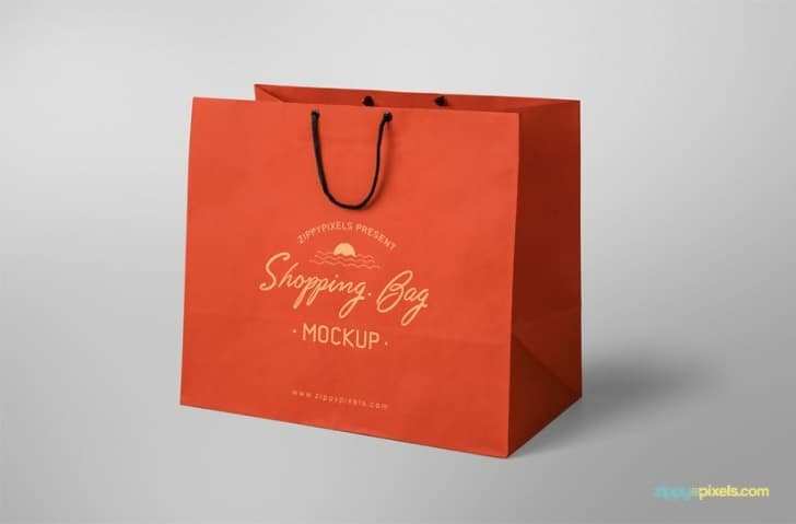 Free Shopping Bag Mockup (Simple and Appealing)