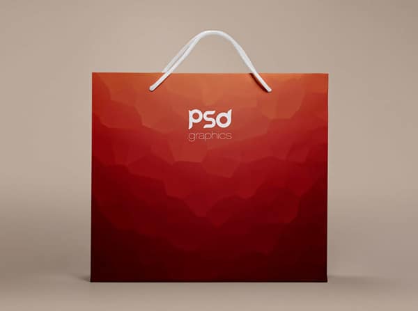 Free Simplistic PSD Mockup - Shopping Paper Bag
