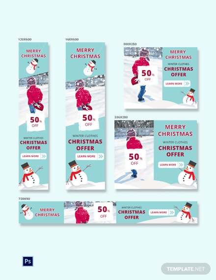 Christmas Ad Banner Template