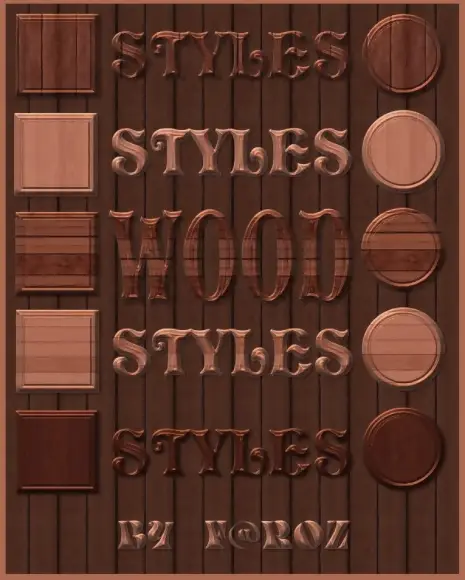Great Wood Photoshop Layer Styles