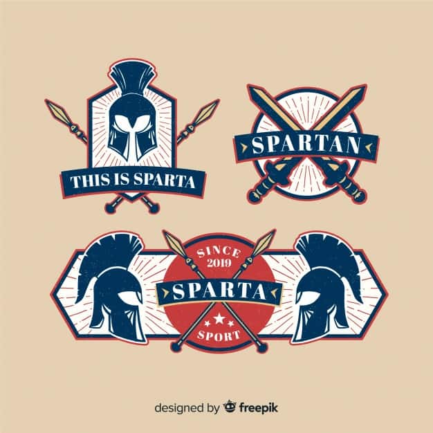 Pack of Spartan Badges