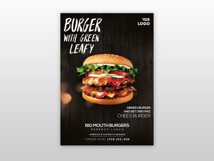 Restaurant & Food Flyer PSD Template