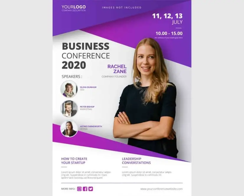 Conference - Business Themed Flyer Template