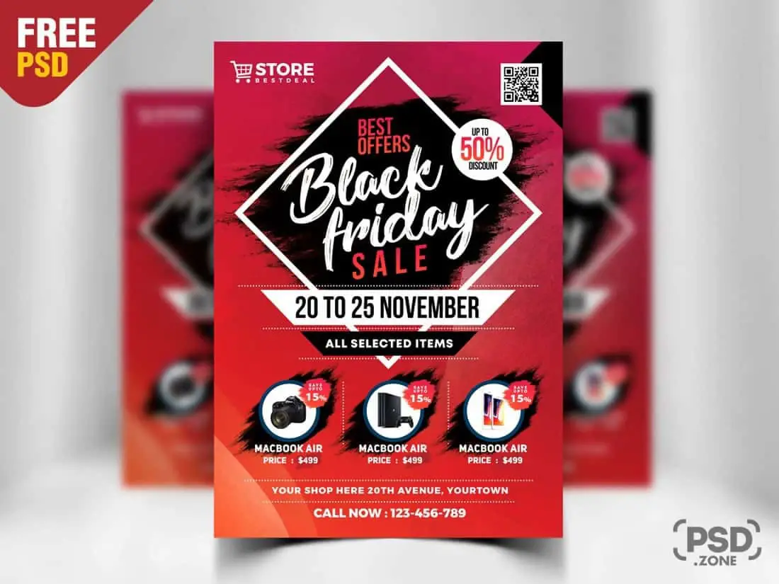 Free Black Friday Flyer - Sale Template