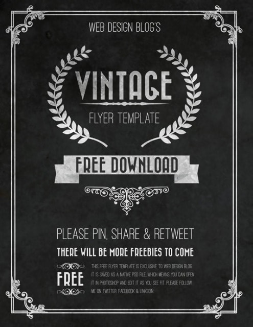 Vintage Flyer Template