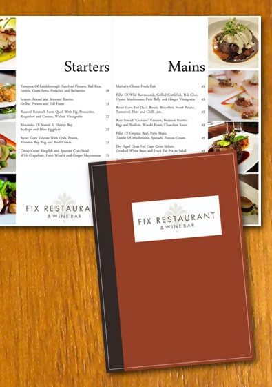 High-Class Restaurant Menu Template