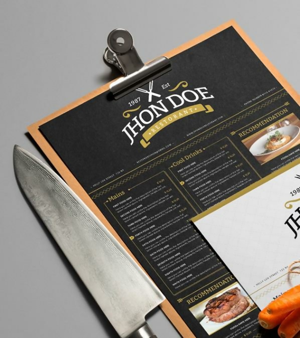 Free Elegant Menu Template