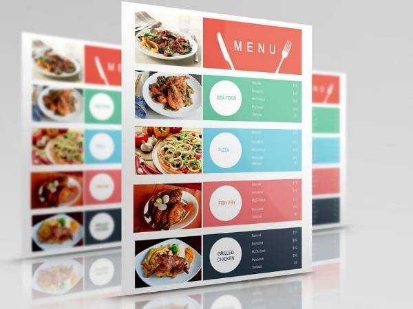 Free Food Court Menu Template