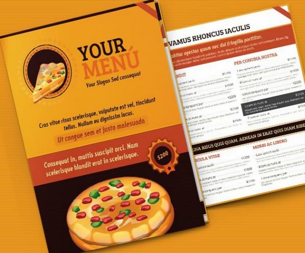 Pizza Menu Template