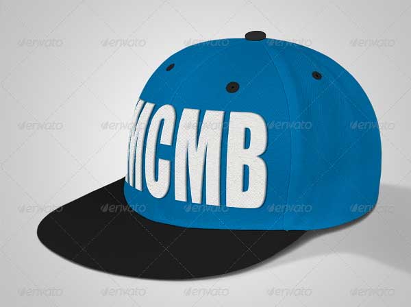 Photorealistic Snapback Cap Mockup