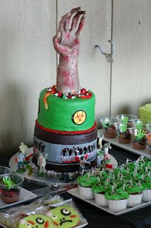 Zombie Party Cake