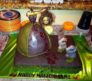 Zombie Barbie Cake