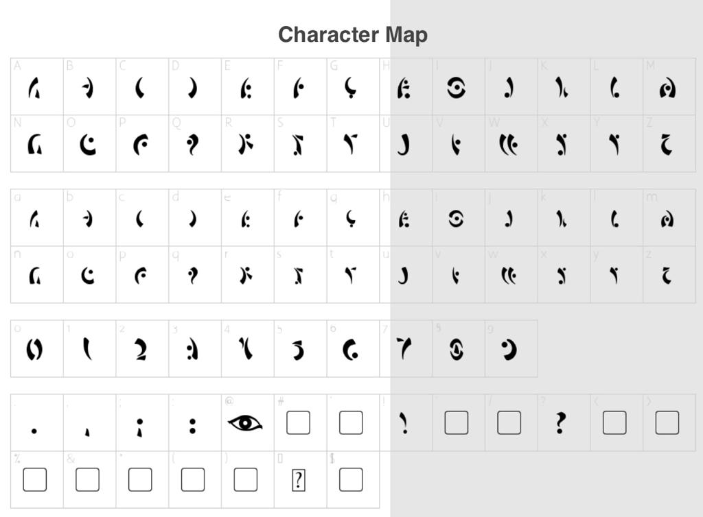 Maras Eye Font