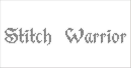 Stitch Warrior Demo Font