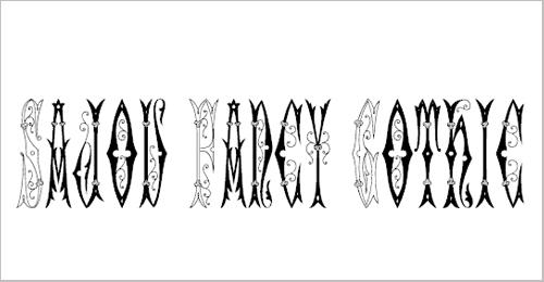 Sajou Fancy Gothic Font