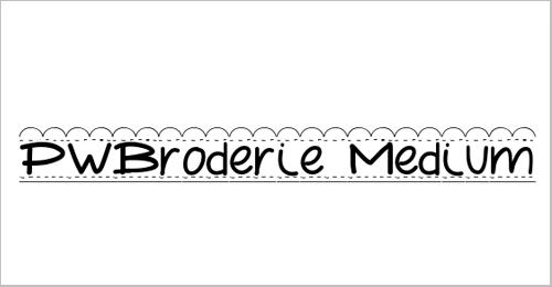 PWBroderie Font