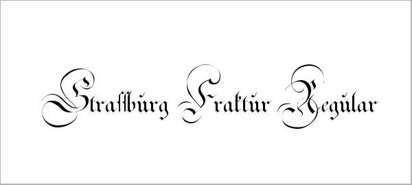 Strassburg Fraktur Font