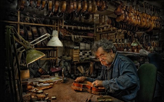 Repairman violin By Israel Fichman