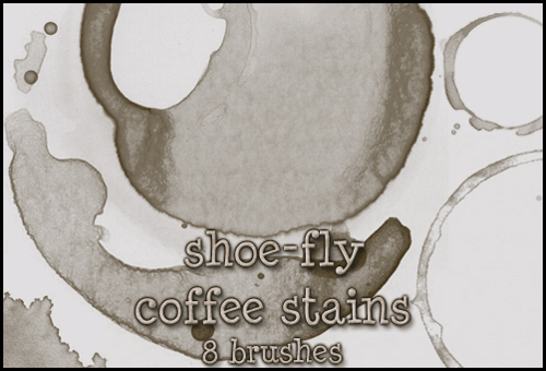 Coffee stains brush set by Shoe-fly