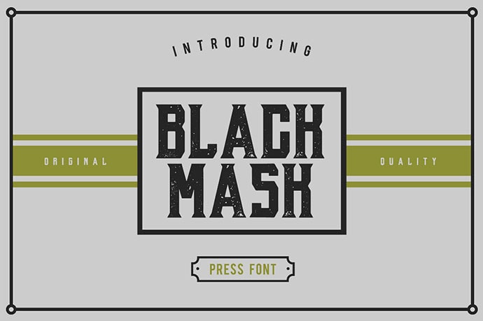 Black Mask Free Fonts