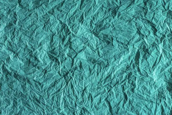 Blank Blue Crumpled Paper Texture